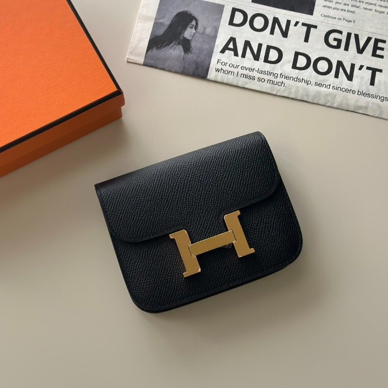 HERMES Constance slim - 黑金 Z-0