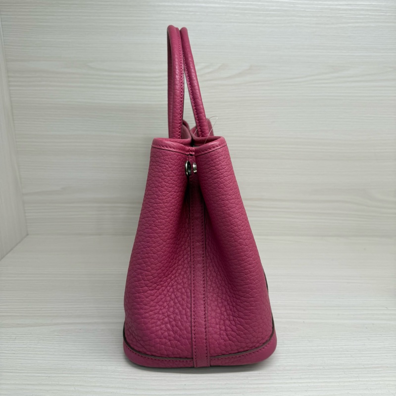 HERMES GARDEN PARTY30玫粉色銀釦/框P-2
