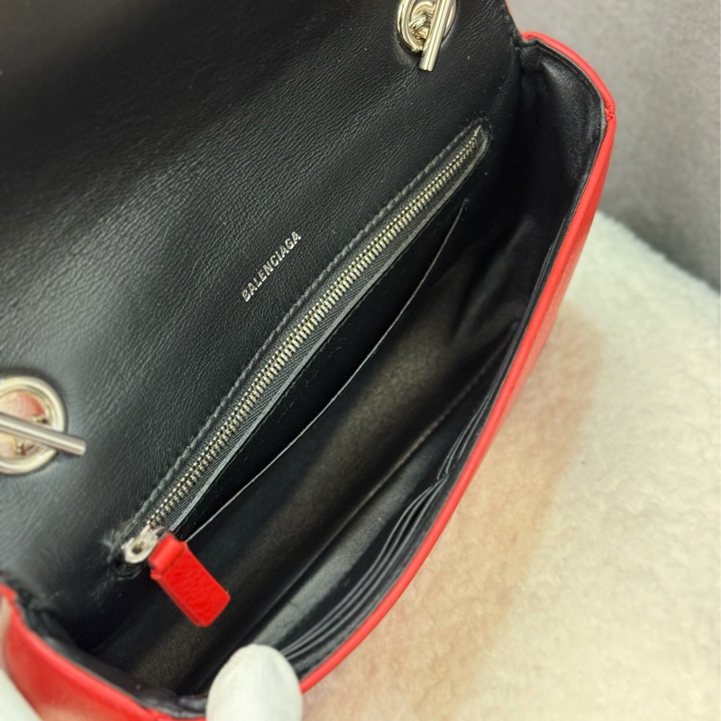 (膠膜未撕)巴黎世家 Balenciaga Everyday 20年春夏款紅色皮革粒面Woc-15