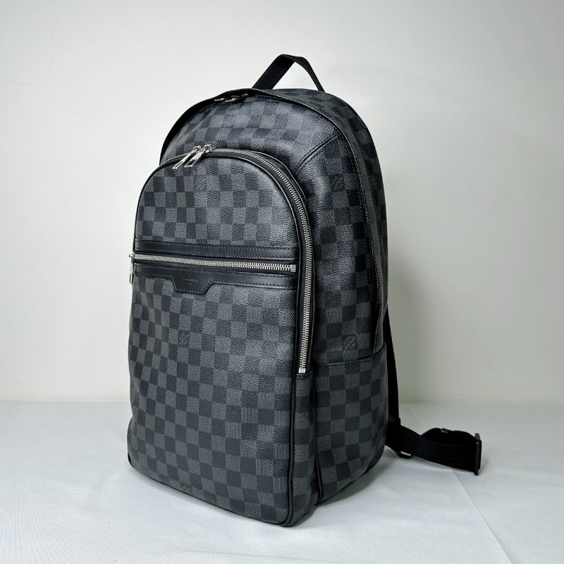 LV MICHAEL Damier黑棋盤雙肩背包-2