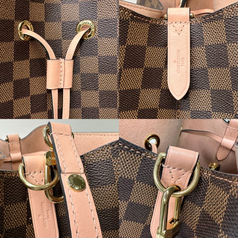 LV NeoNoe MM棋盤格水桶包-7