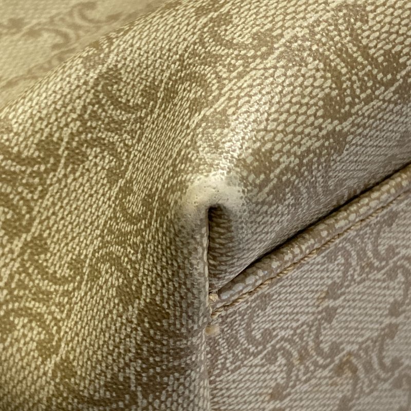 CELINE 賽琳 Macadam Vintage 子母包 Triomphe帆布 手提包 米色老花-14