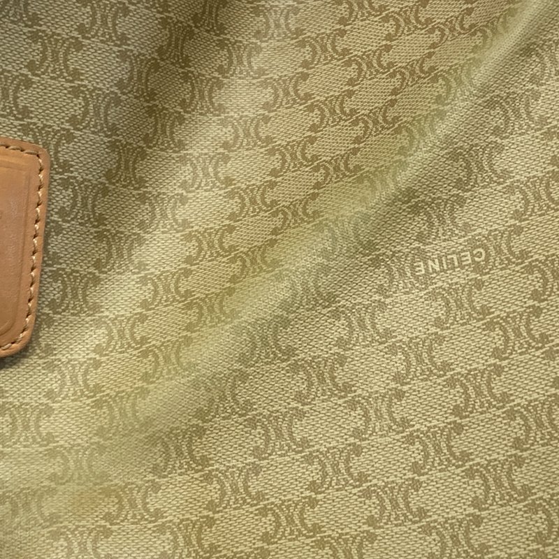 CELINE 賽琳 Macadam Vintage 子母包 Triomphe帆布 手提包 米色老花-15