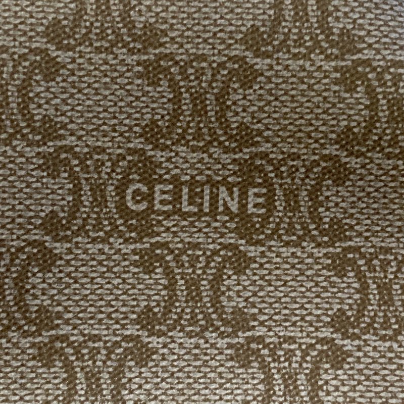 CELINE 賽琳 Macadam Vintage 子母包 Triomphe帆布 手提包 米色老花-16