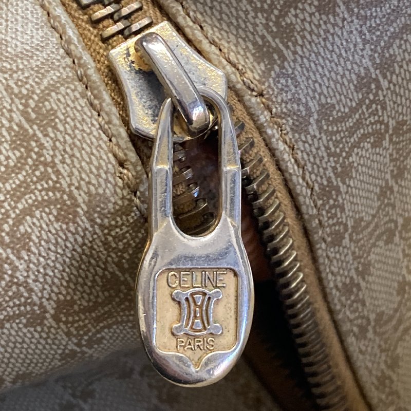 CELINE 賽琳 Macadam Vintage 子母包 Triomphe帆布 手提包 米色老花-18