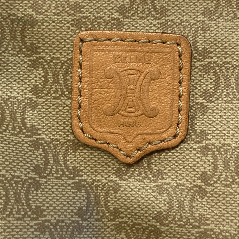 CELINE 賽琳 Macadam Vintage 子母包 Triomphe帆布 手提包 米色老花-31