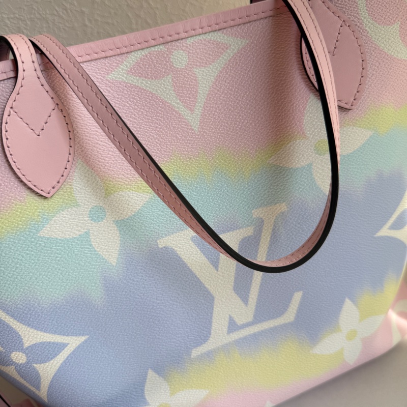 lv never full MM 超級好看漸層彩虹托特包 啊啊啊啊好好看-3