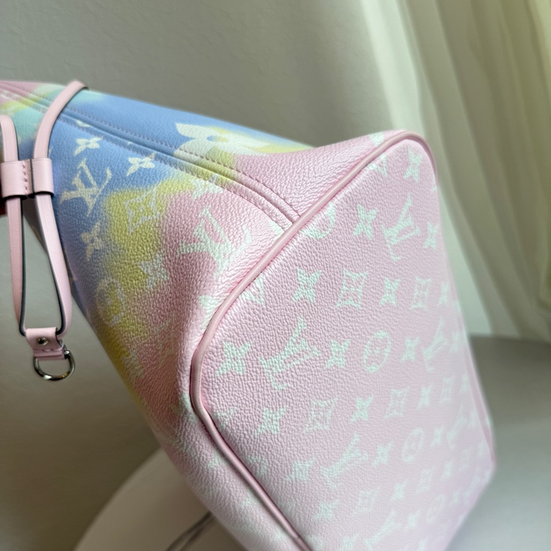 lv never full MM 超級好看漸層彩虹托特包 啊啊啊啊好好看-11