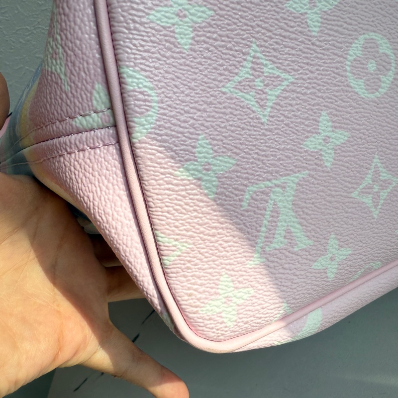 lv never full MM 超級好看漸層彩虹托特包 啊啊啊啊好好看-15