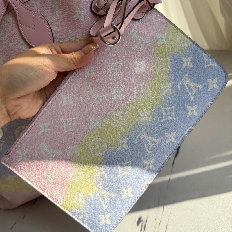 lv never full MM 超級好看漸層彩虹托特包 啊啊啊啊好好看-18