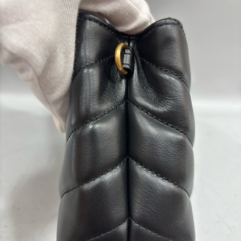 YSL Saint Laurent 678401 Toy Loulou mini 黑色牛皮金字胖胖包方胖包-37