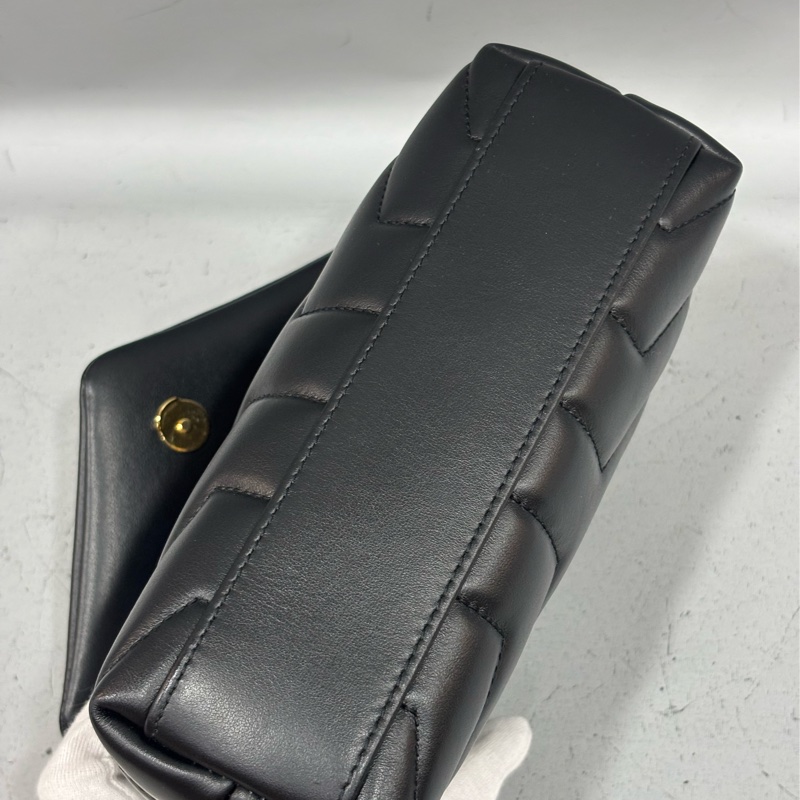 YSL Saint Laurent 678401 Toy Loulou mini 黑色牛皮金字胖胖包方胖包-41