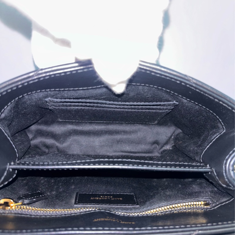 YSL Saint Laurent 678401 Toy Loulou mini 黑色牛皮金字胖胖包方胖包-42