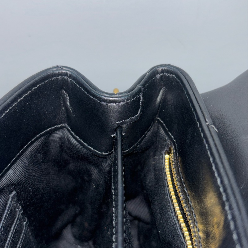 YSL Saint Laurent 678401 Toy Loulou mini 黑色牛皮金字胖胖包方胖包-44