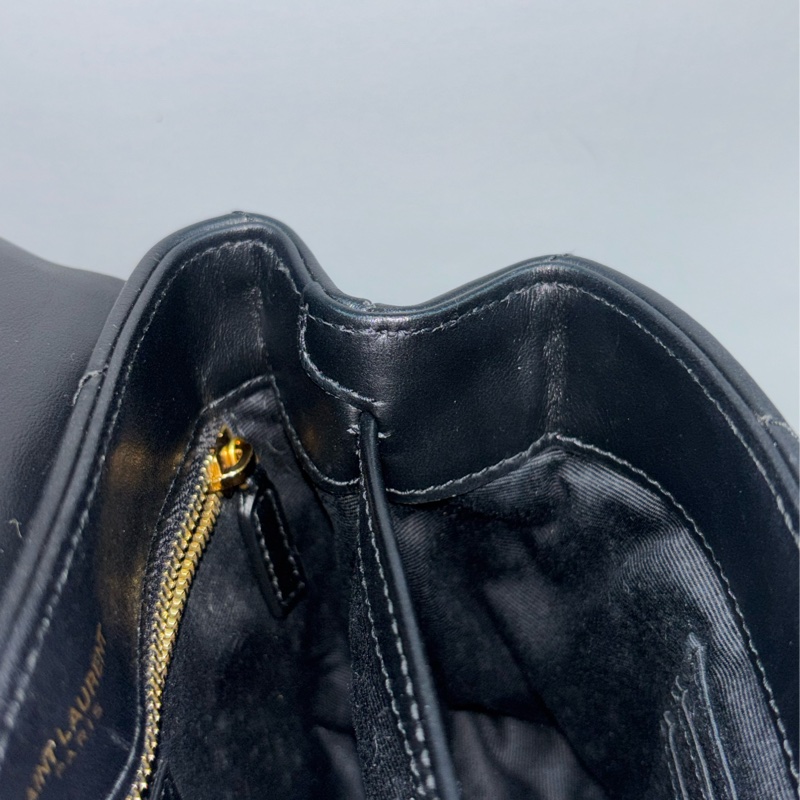 YSL Saint Laurent 678401 Toy Loulou mini 黑色牛皮金字胖胖包方胖包-45