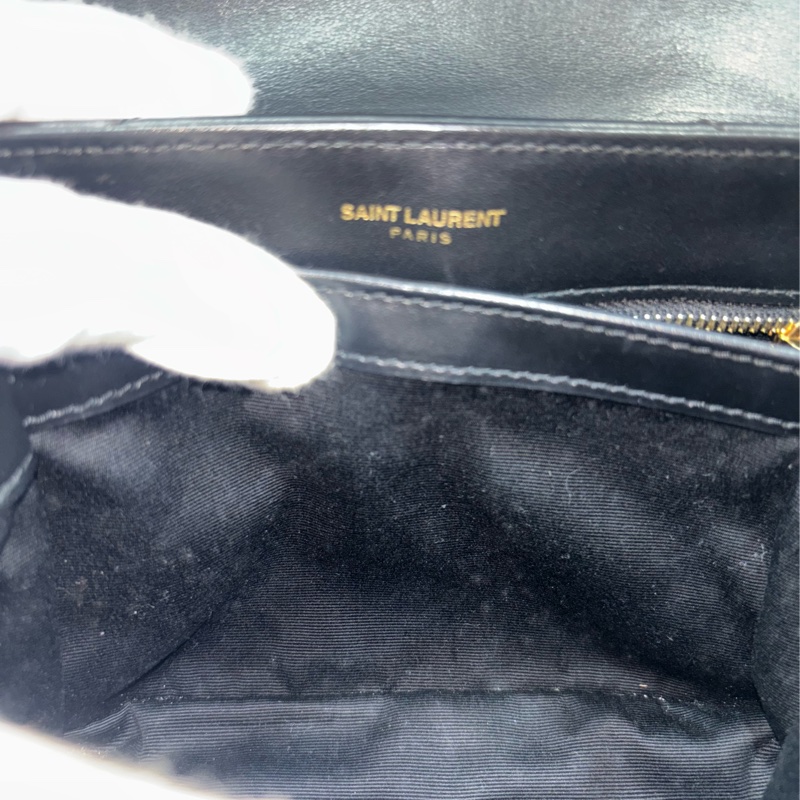 YSL Saint Laurent 678401 Toy Loulou mini 黑色牛皮金字胖胖包方胖包-46