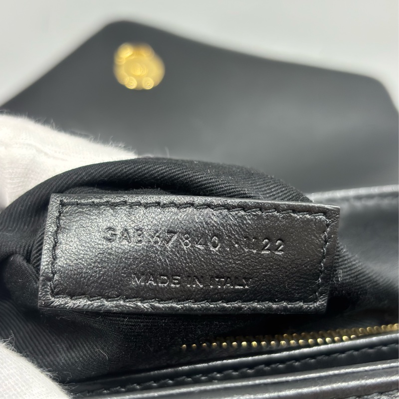 YSL Saint Laurent 678401 Toy Loulou mini 黑色牛皮金字胖胖包方胖包-50
