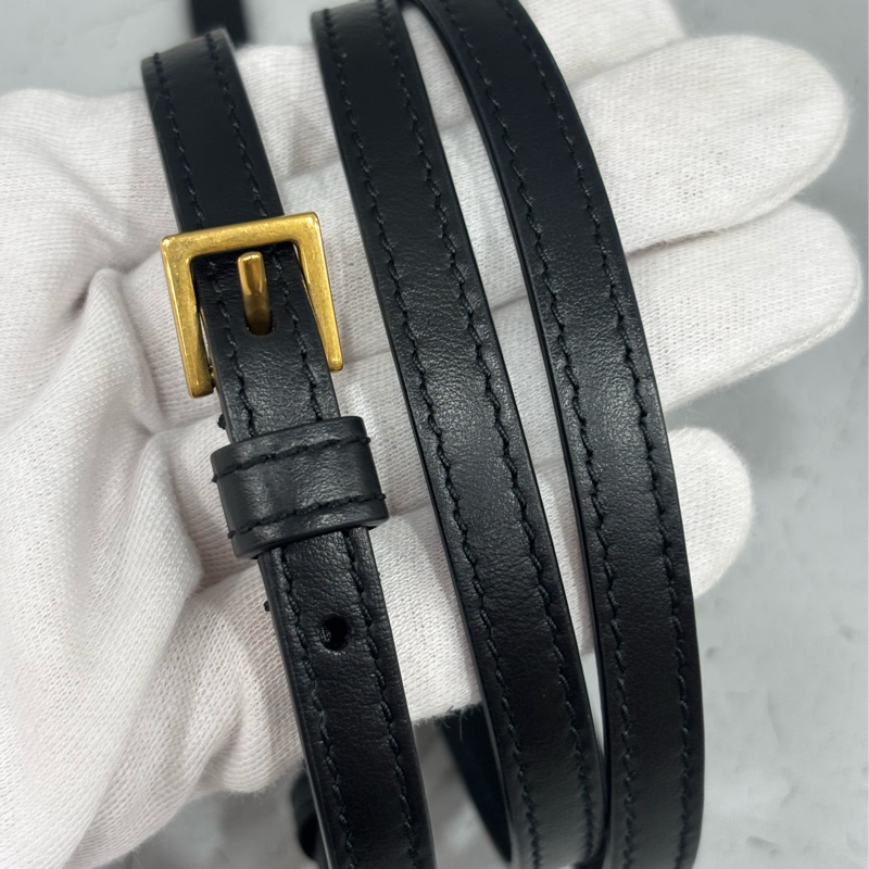 YSL Saint Laurent 678401 Toy Loulou mini 黑色牛皮金字胖胖包方胖包-55