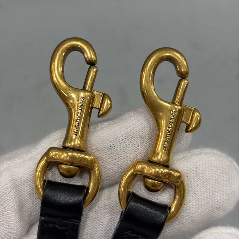 YSL Saint Laurent 678401 Toy Loulou mini 黑色牛皮金字胖胖包方胖包-57