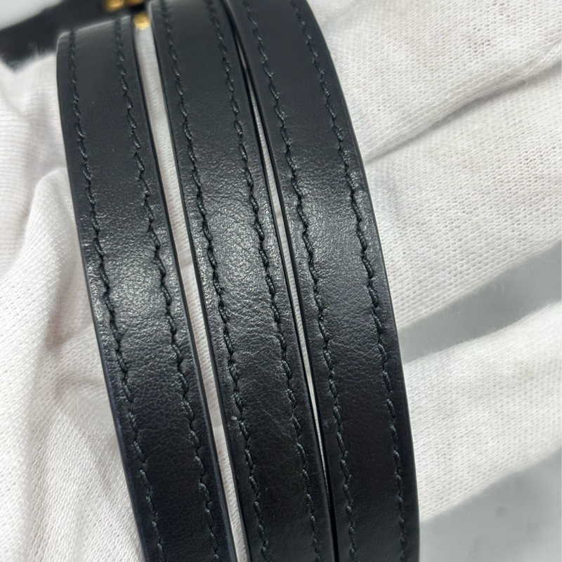 YSL Saint Laurent 678401 Toy Loulou mini 黑色牛皮金字胖胖包方胖包-59