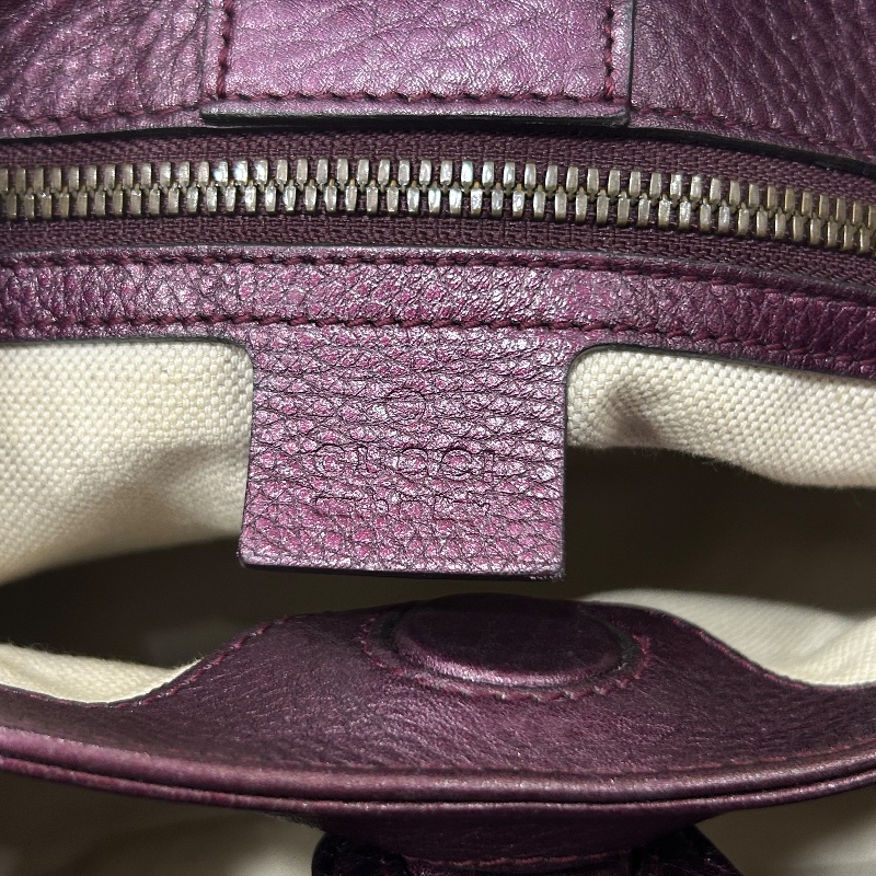 Gucci 小號竹子手把 Shopper 托特包-18