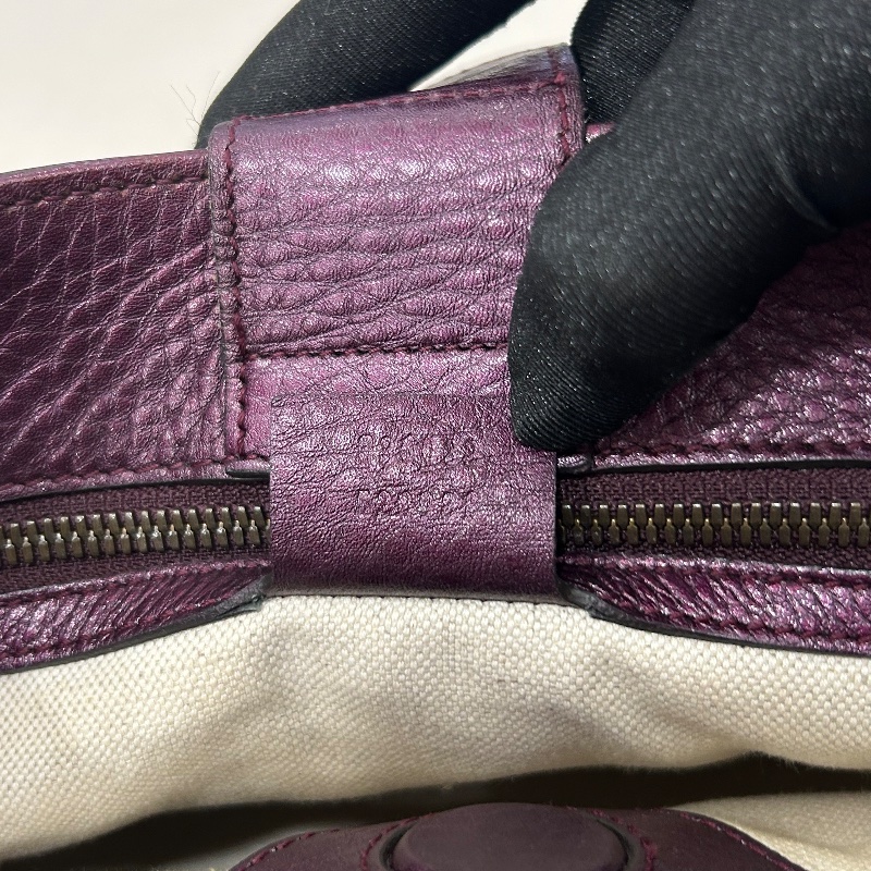 Gucci 小號竹子手把 Shopper 托特包-19