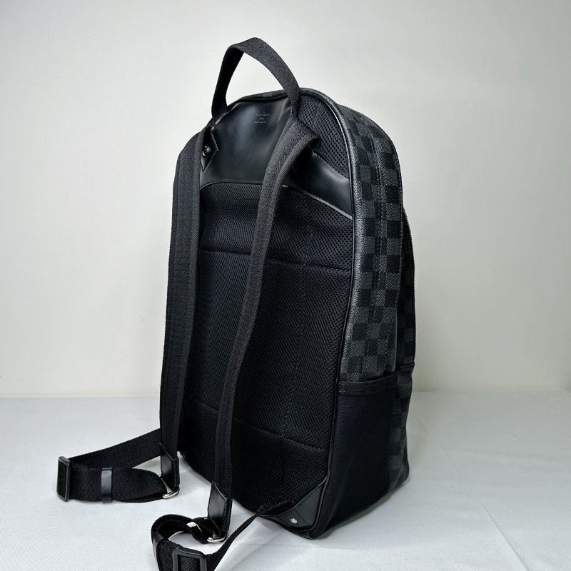 LV MICHAEL Damier黑棋盤雙肩背包-4