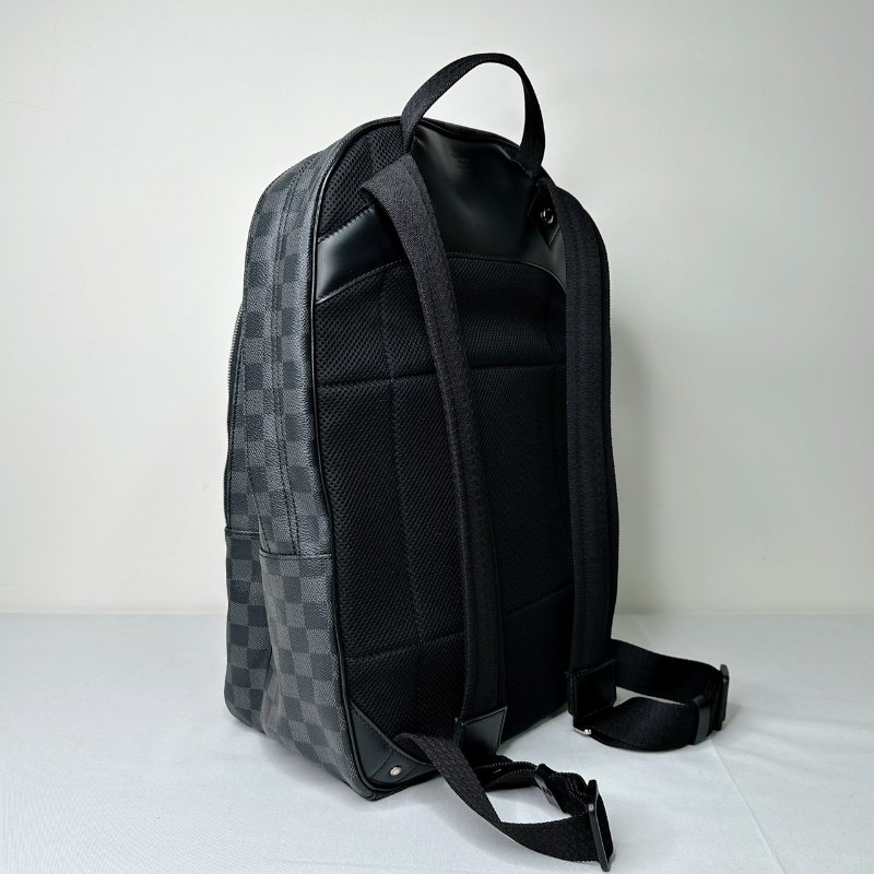 LV MICHAEL Damier黑棋盤雙肩背包-5