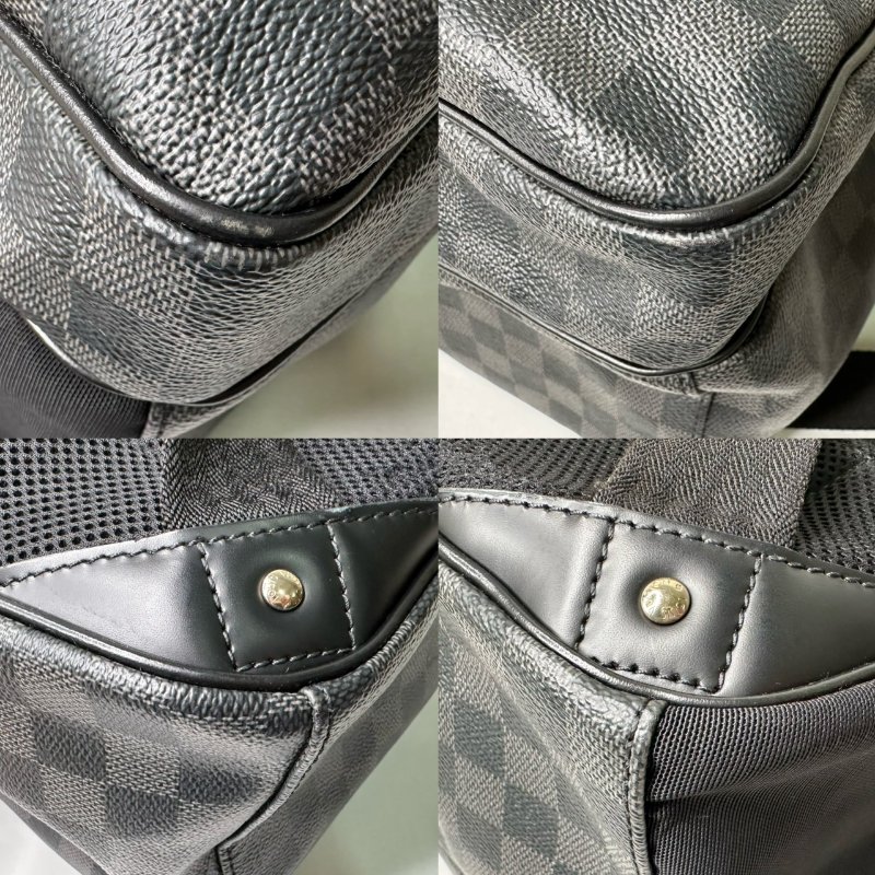 LV MICHAEL Damier黑棋盤雙肩背包-11