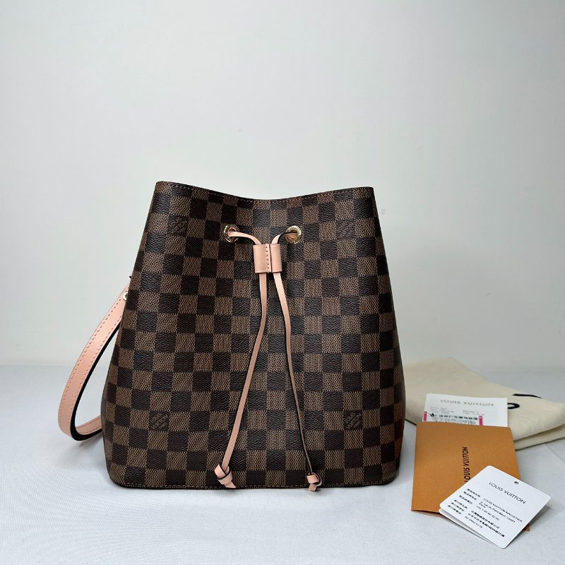 LV NeoNoe MM棋盤格水桶包-0