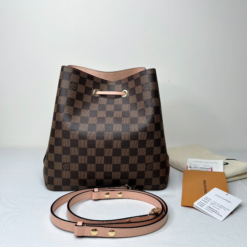 LV NeoNoe MM棋盤格水桶包-1
