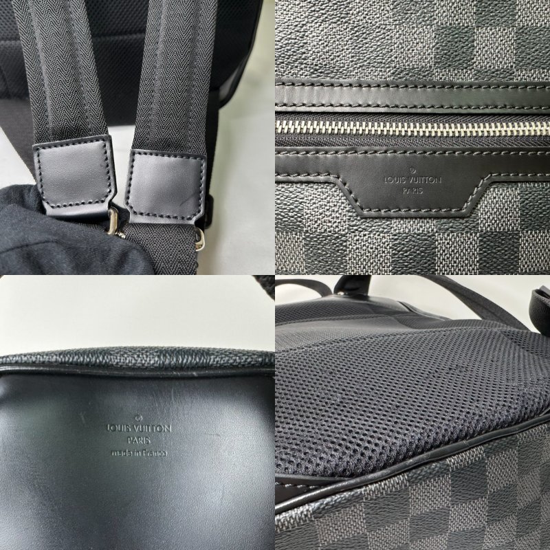 LV MICHAEL Damier黑棋盤雙肩背包-9