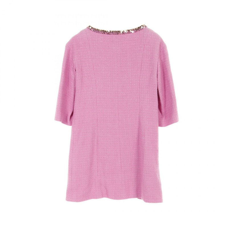 香奈兒 (CHANEL) 連身裙 P72558 棉質 粉紅色 二手 女款 38 碼-1