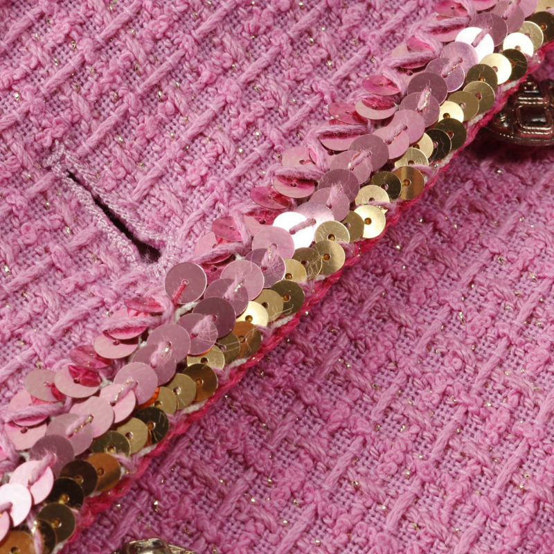 香奈兒 (CHANEL) 連身裙 P72558 棉質 粉紅色 二手 女款 38 碼-6