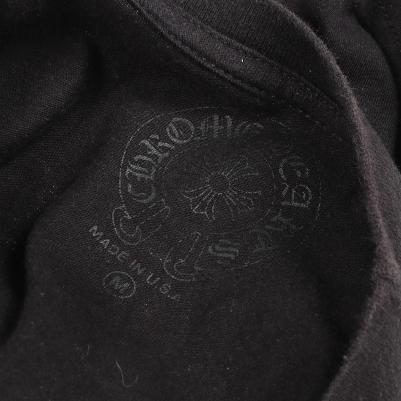 CHROME HEARTS USA LOGO T卹 2212-304-0070 純棉 黑色 二手 男款-2