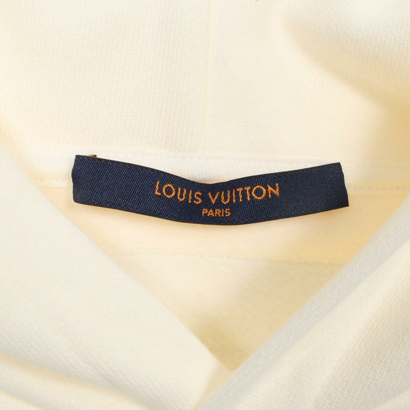 路易威登 (LOUIS VUITTON) Inside Out Staples Edition 連帽衫 RM211Q 純棉 白色 二手 男款 L 碼-2