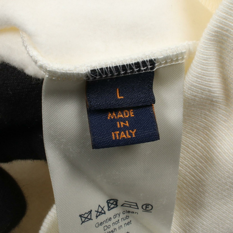 路易威登 (LOUIS VUITTON) Inside Out Staples Edition 連帽衫 RM211Q 純棉 白色 二手 男款 L 碼-4