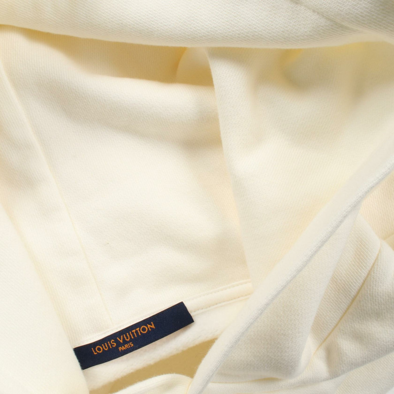 路易威登 (LOUIS VUITTON) Inside Out Staples Edition 連帽衫 RM211Q 純棉 白色 二手 男款 L 碼-8