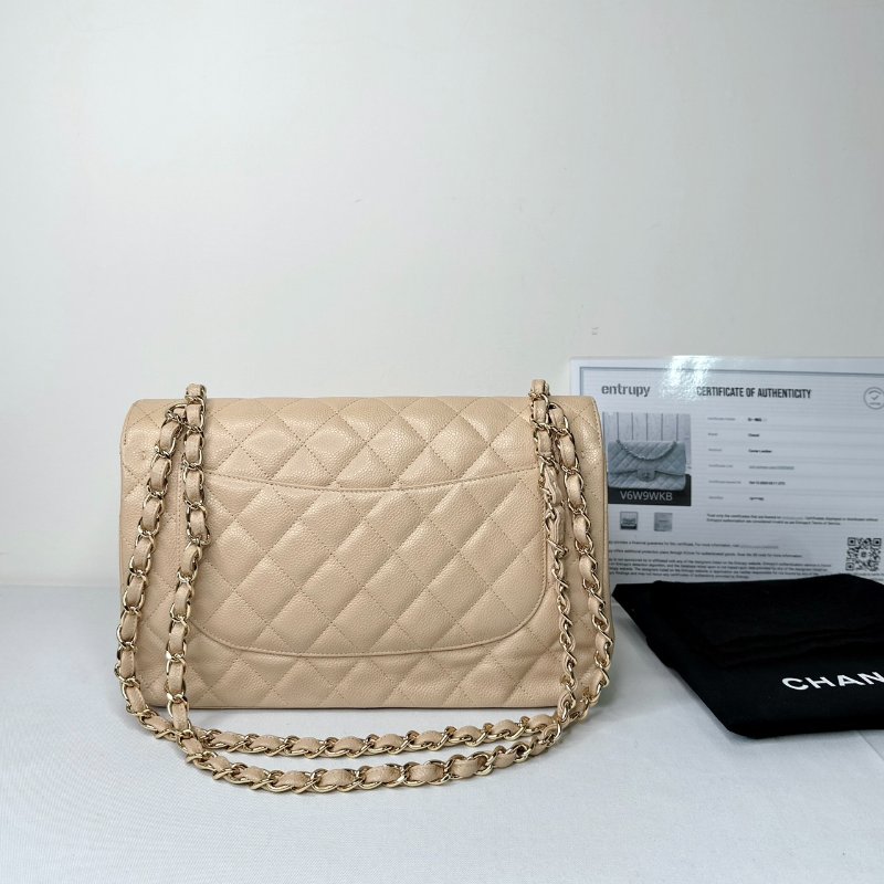 CHANEL 荔枝皮Jumbo 30鏈帶包-1