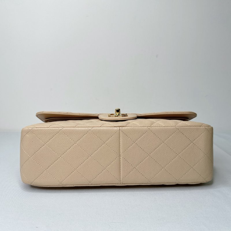 CHANEL 荔枝皮Jumbo 30鏈帶包-12