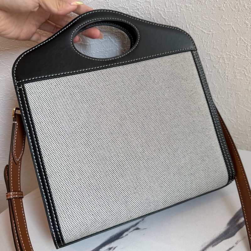 Burberry 帆布手提兩用包 全館我最便宜-1