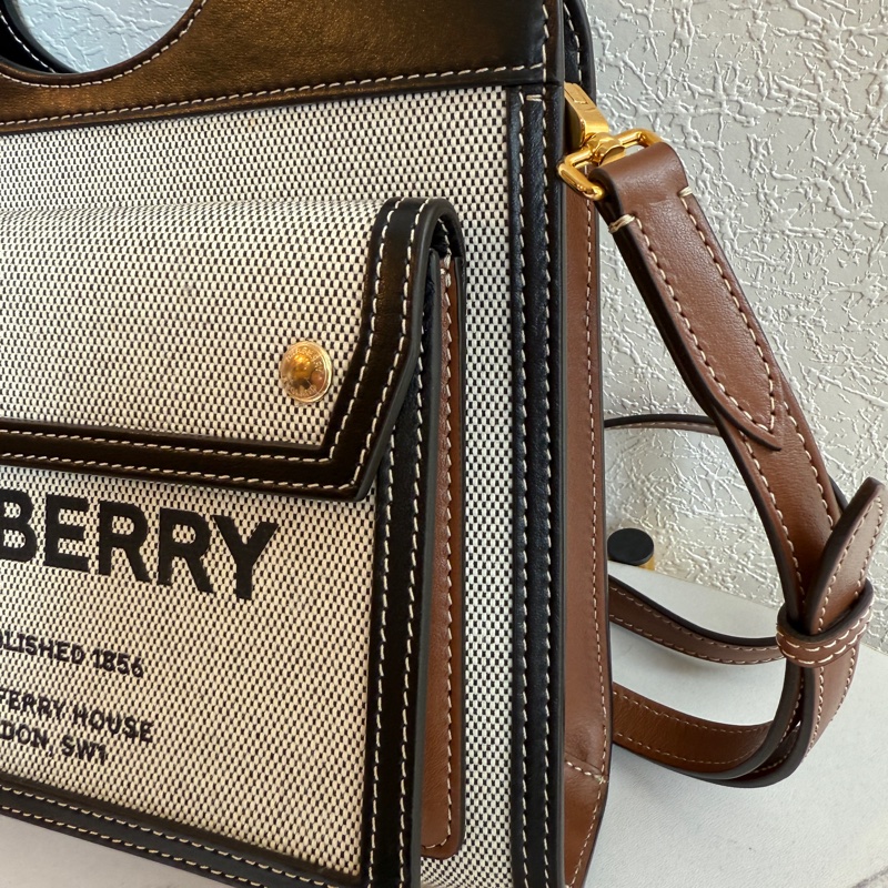 Burberry 帆布手提兩用包 全館我最便宜-2