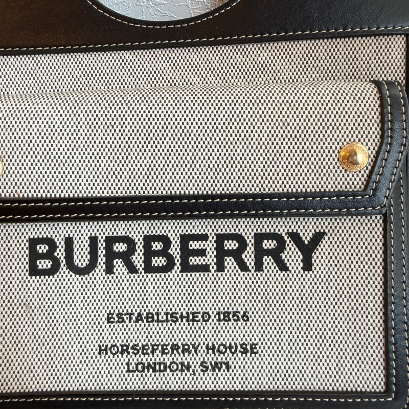 Burberry 帆布手提兩用包 全館我最便宜-3