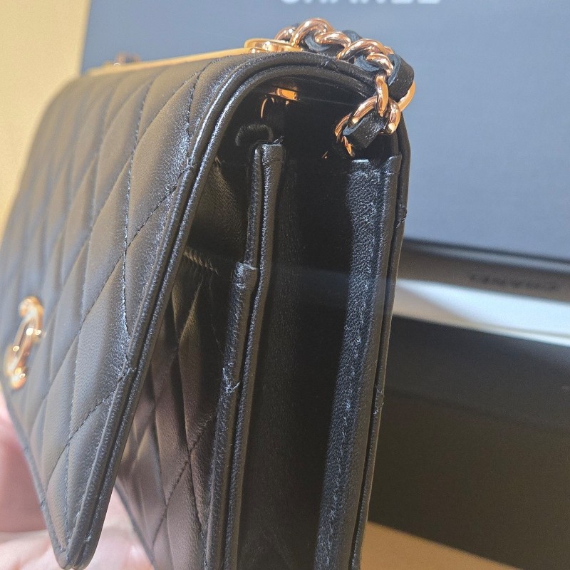 CHANEL Trendy cc金牌玫瑰金鏈 斜背包 肩包-2