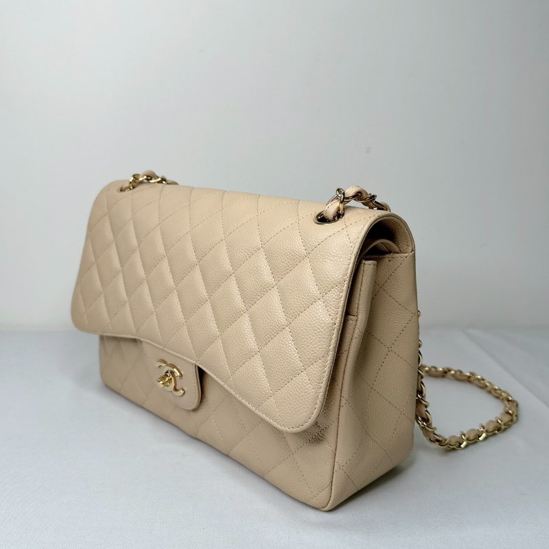 CHANEL 荔枝皮Jumbo 30鏈帶包-2