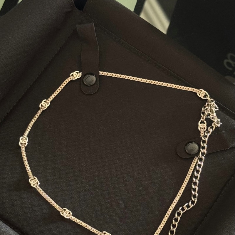 Chanel 香奈兒七花項鍊 淡金色-2