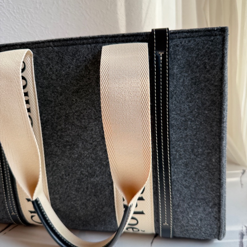 Chloe woody 大 托特包👜灰色-2