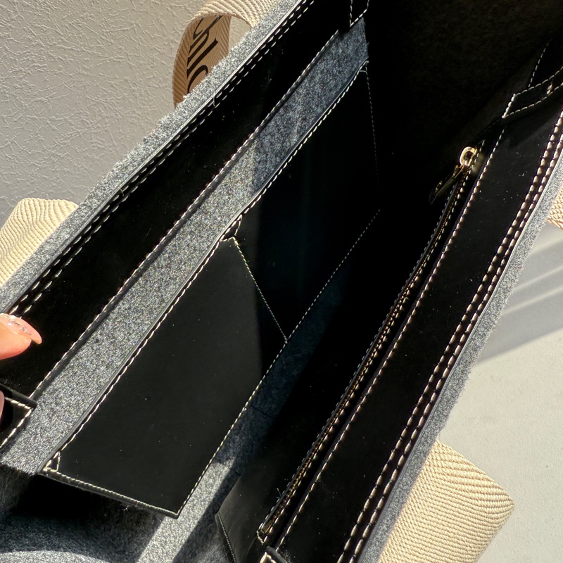 Chloe woody 大 托特包👜灰色-12