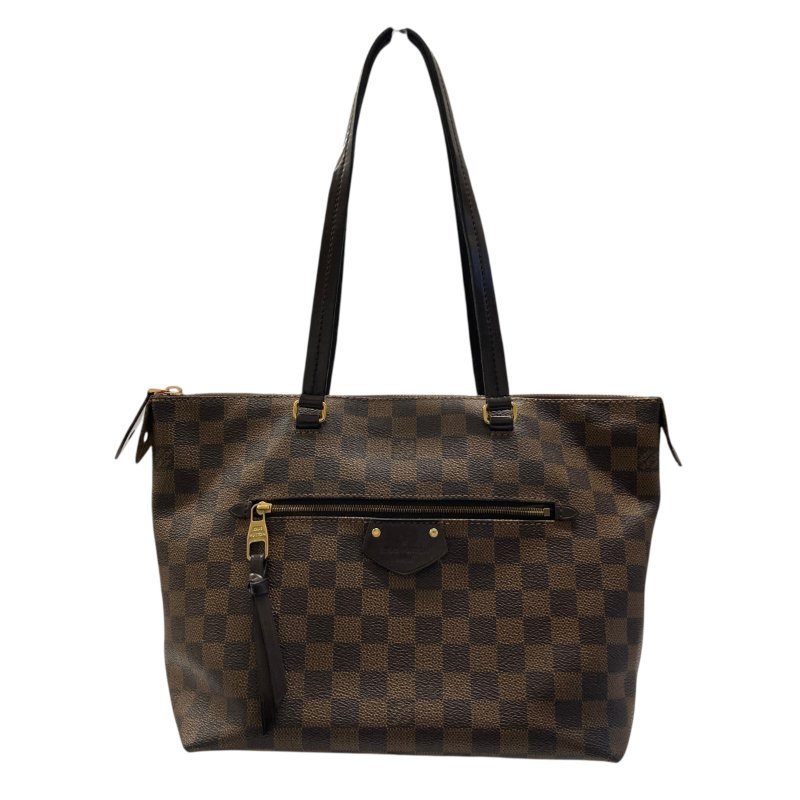 LOUIS VUITTON 路易威登 N41012 Ebene Iena PM PVC帆布 托特包 棕色棋盤格-0