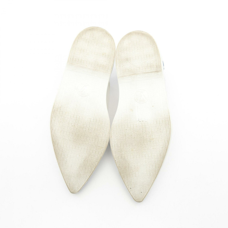 路易威登 Match Point Line 帆布運動鞋 白色 藍色 二手 女款 #38 LV-3